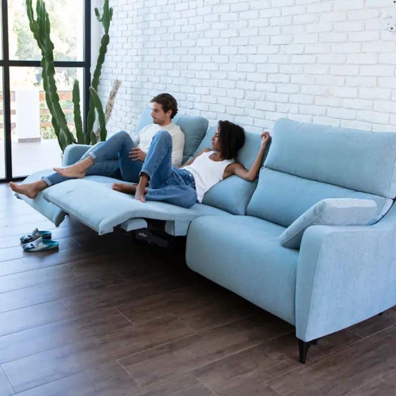 Blue recliner Sofa