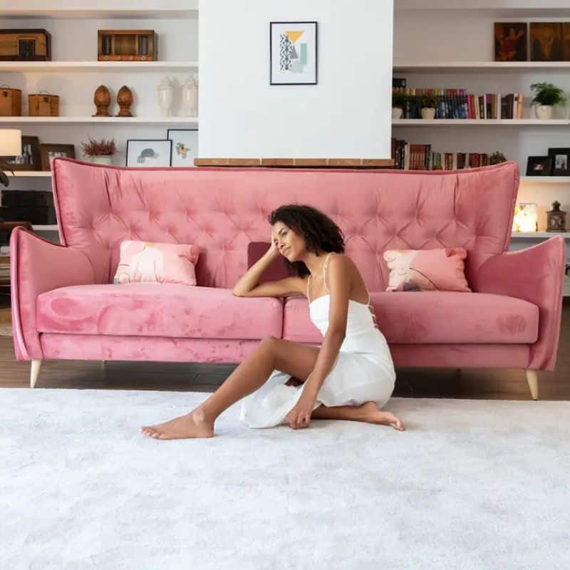 Pink sofa