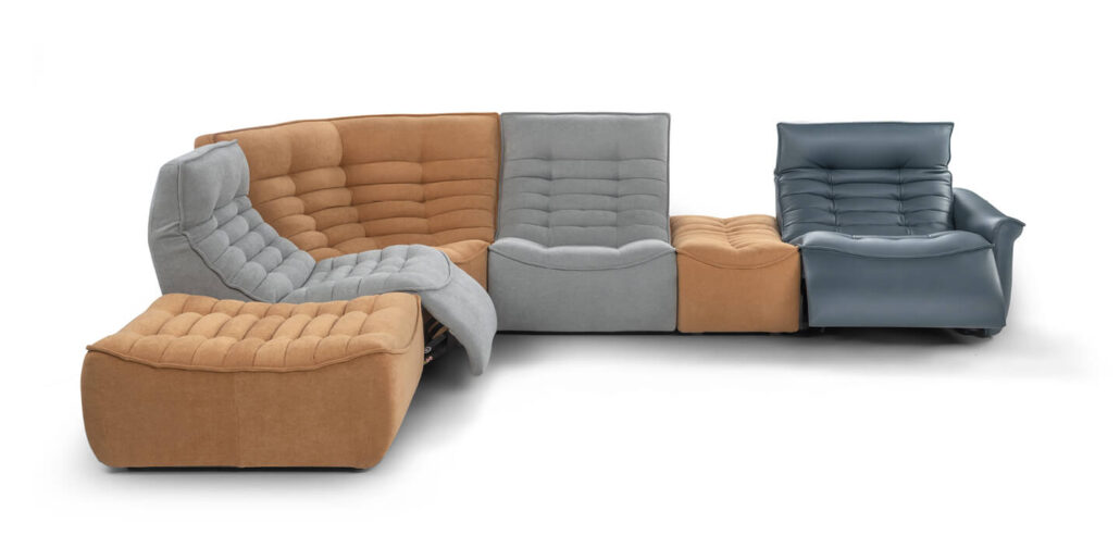 Foxtrot relax recliner corner modular sofa