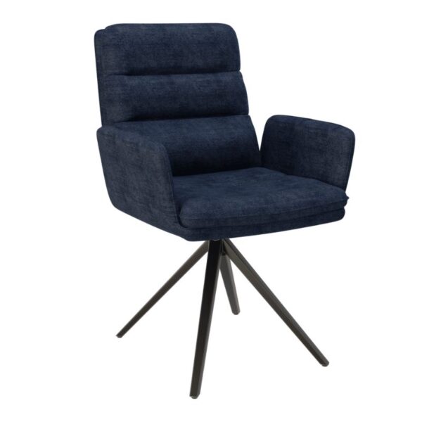 Helsinki swivel dining chair - Dark Blue