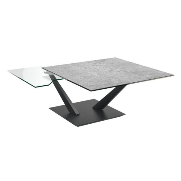 Granada Rotating Top Coffee Table - Silver