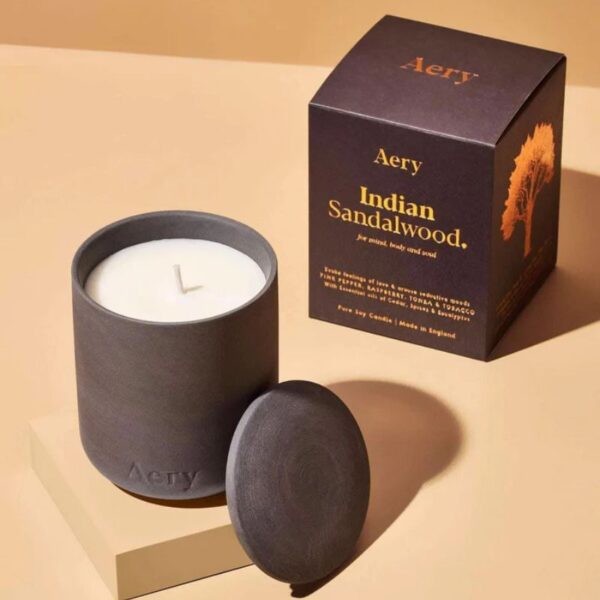 Indian Sandalwood Scented Candle from Aery