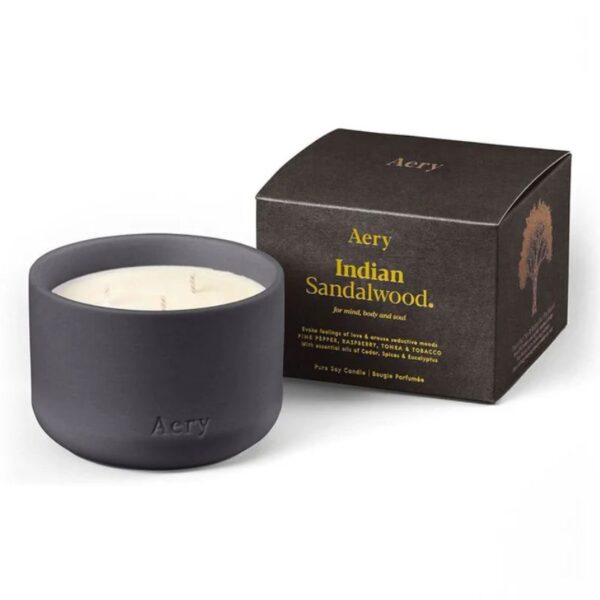 Indian Sandalwood Triple Wick Candle from Aery