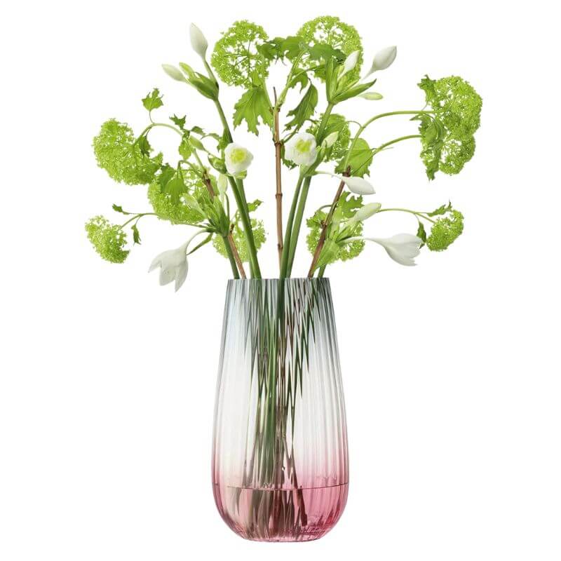 Dusk Vase Pink/Grey H28cm - LSA