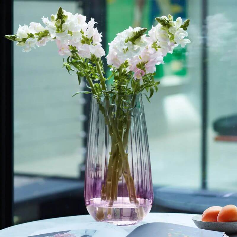 Dusk Vase Pink/Grey H28cm - LSA