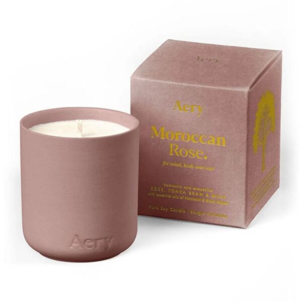 Moroccan Rose Mini Candle from Aery