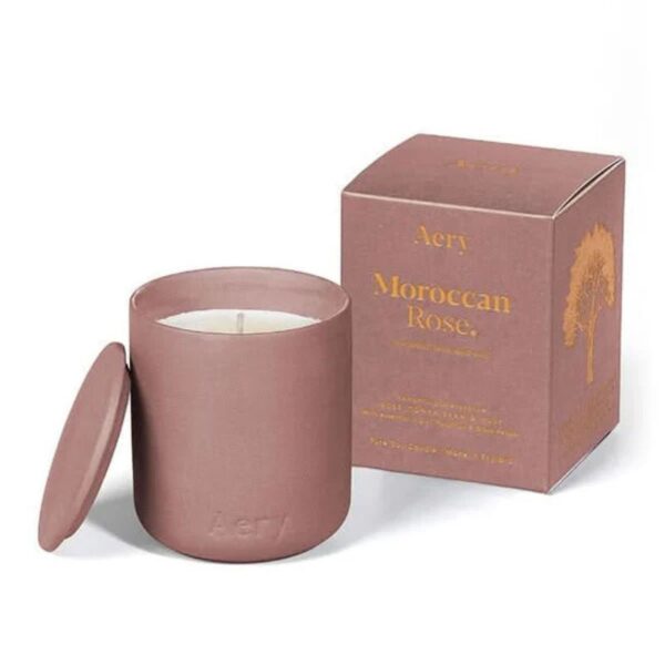 Moroccan Rose Scented Candle from Aery