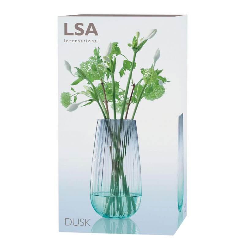 Dusk Vase Green/Grey H28cm - LSA