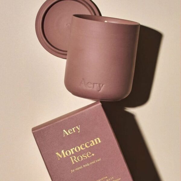 Moroccan Rose Scented Candle from Aery