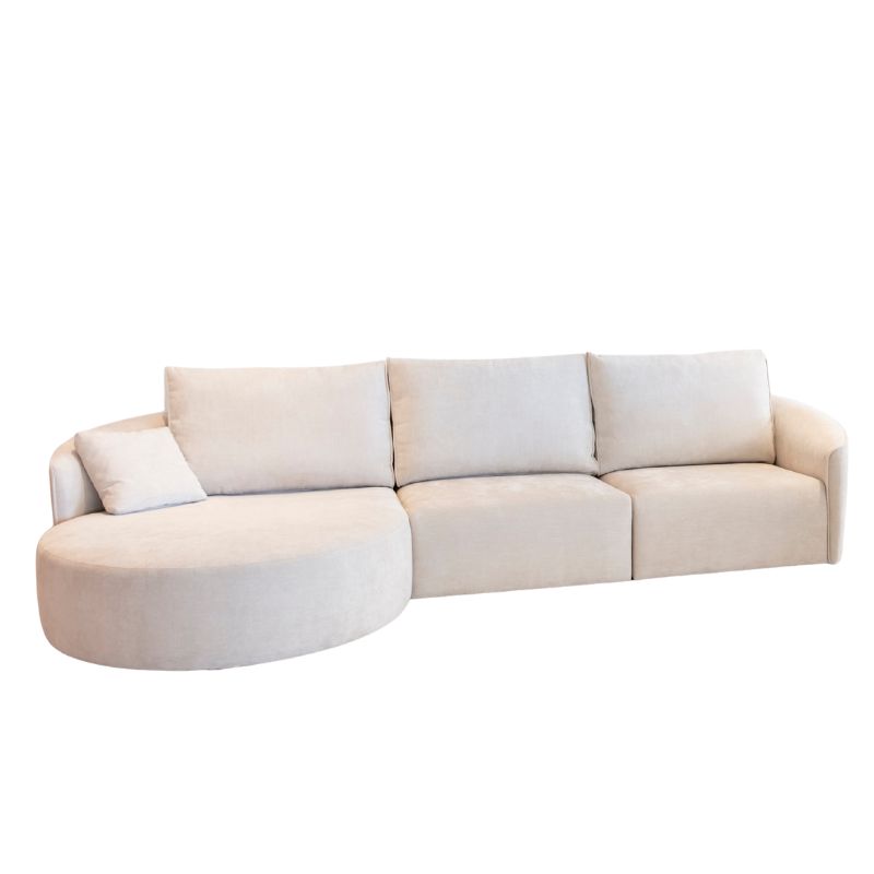 Nora Curved Chaise Sofa from Fama