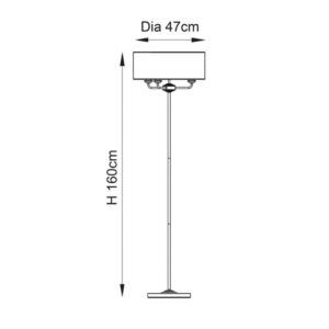 Abbey Floor Lamp Dimensions