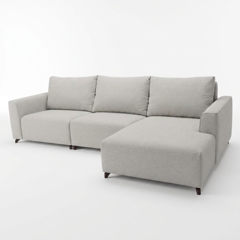 Nora Chaise Sofa Neutral RHF