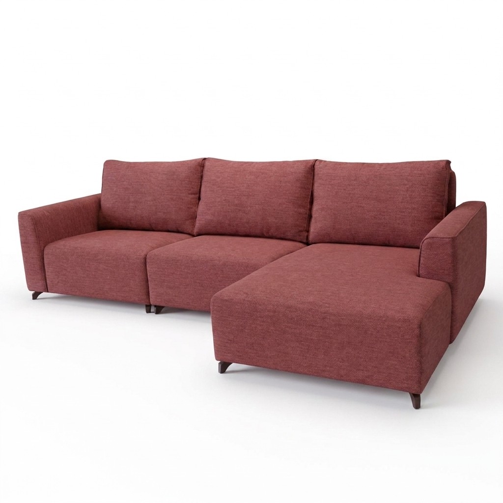Nora Chaise Sofa Pink RHF