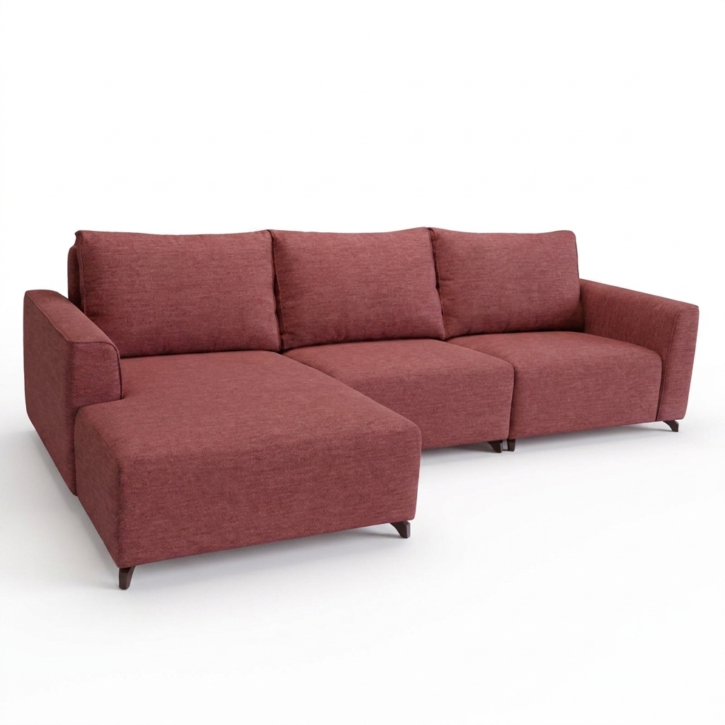 Nora Chaise Sofa Pink
