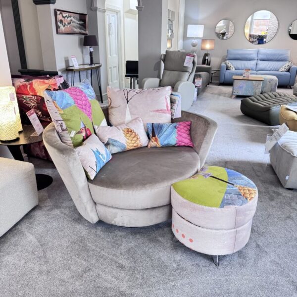 MyNest Swivel Chair & Footstool - Clearance model