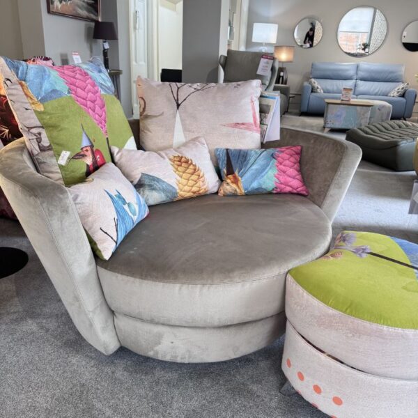 MyNest Swivel Chair & Footstool - Clearance model