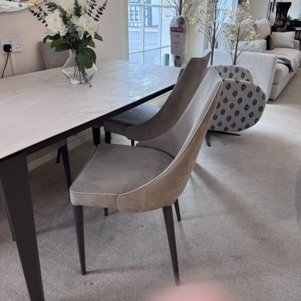 Etro Dining Table & 4 Clara Chairs
