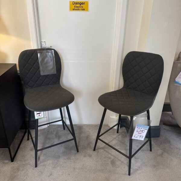 Set of 2 Vegas Bar Stools - Clearance