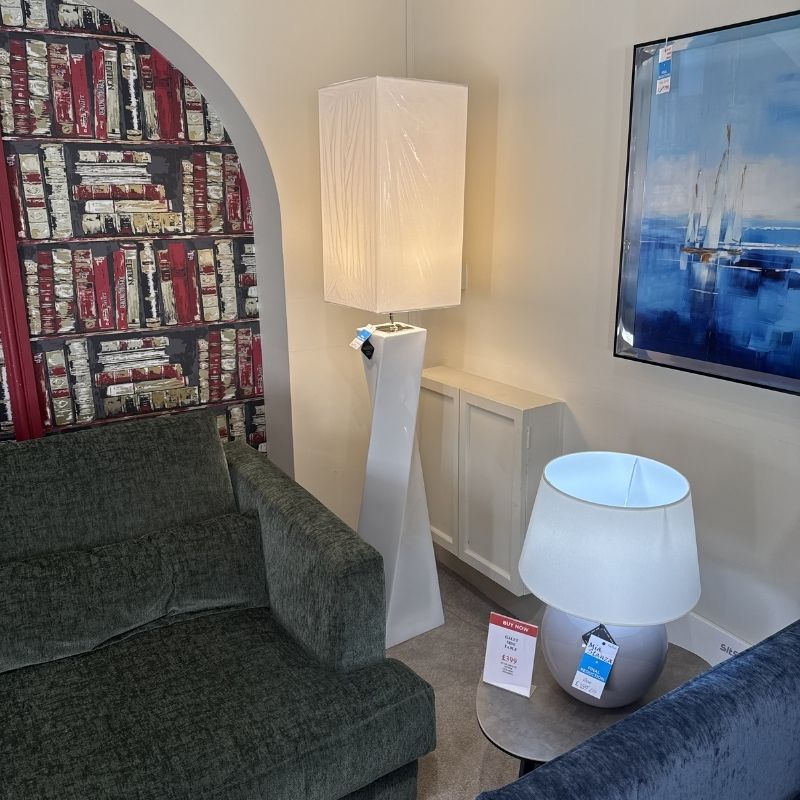 Twiss Floor Lamp White - Clearance
