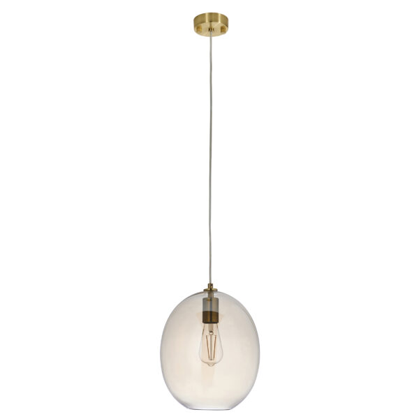 Kelda Oval Pendant from Endon