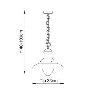 Mendip Pendant from Endon