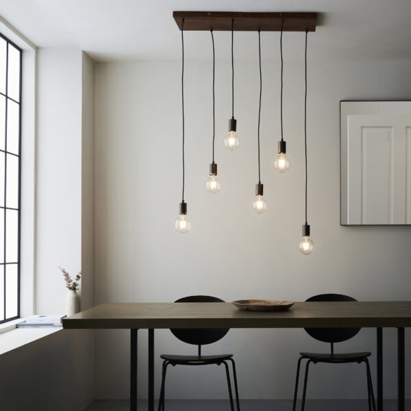 Stellan 6lt Linear Pendant from Endon