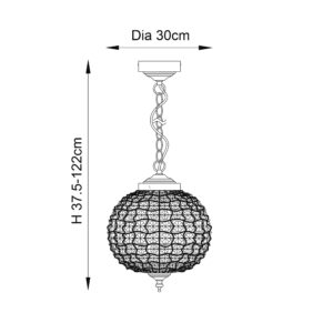Tanaro Pendant from Endon