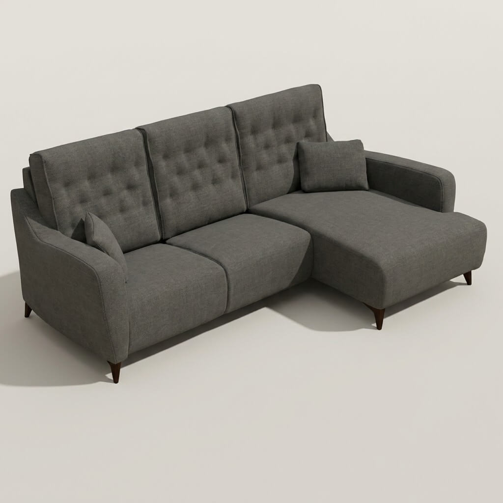 Avalon Chaise Sofa Dark Tones