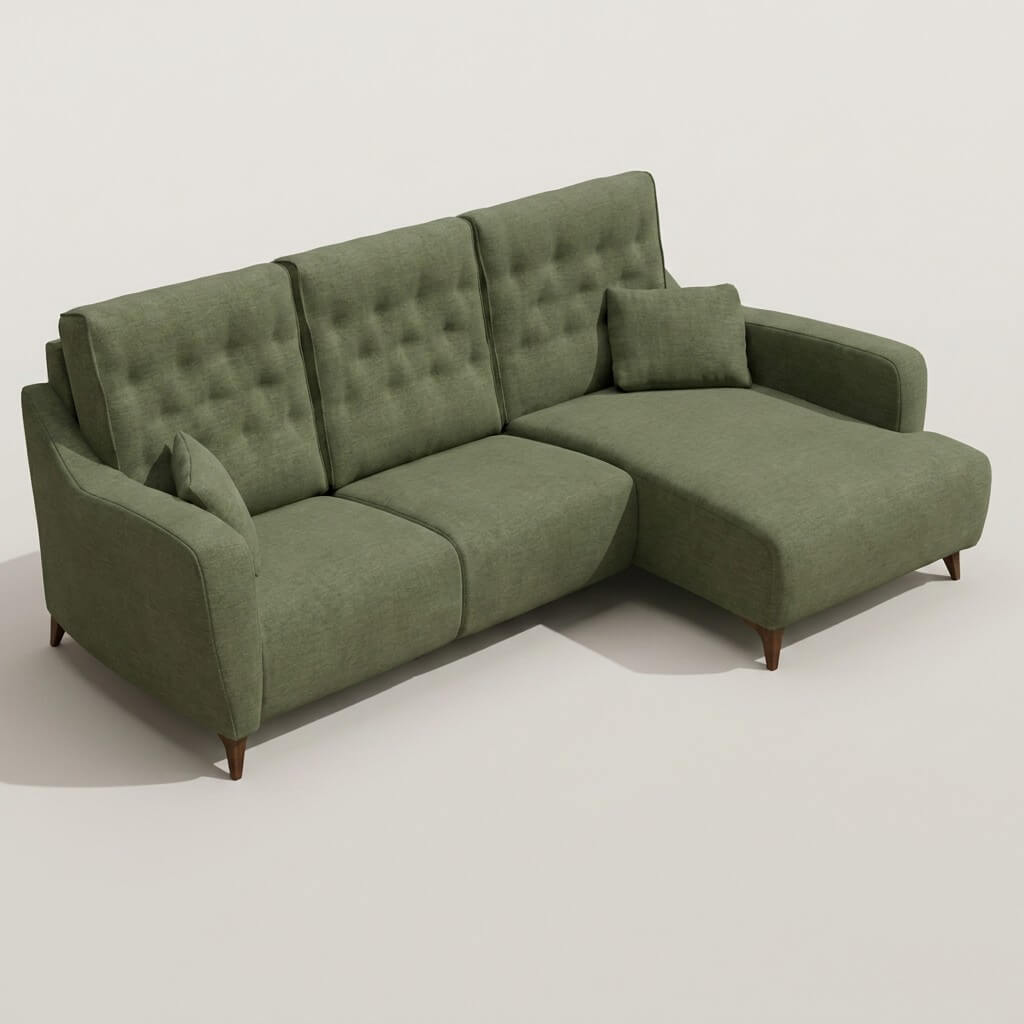 Avalon Chaise Sofa Green