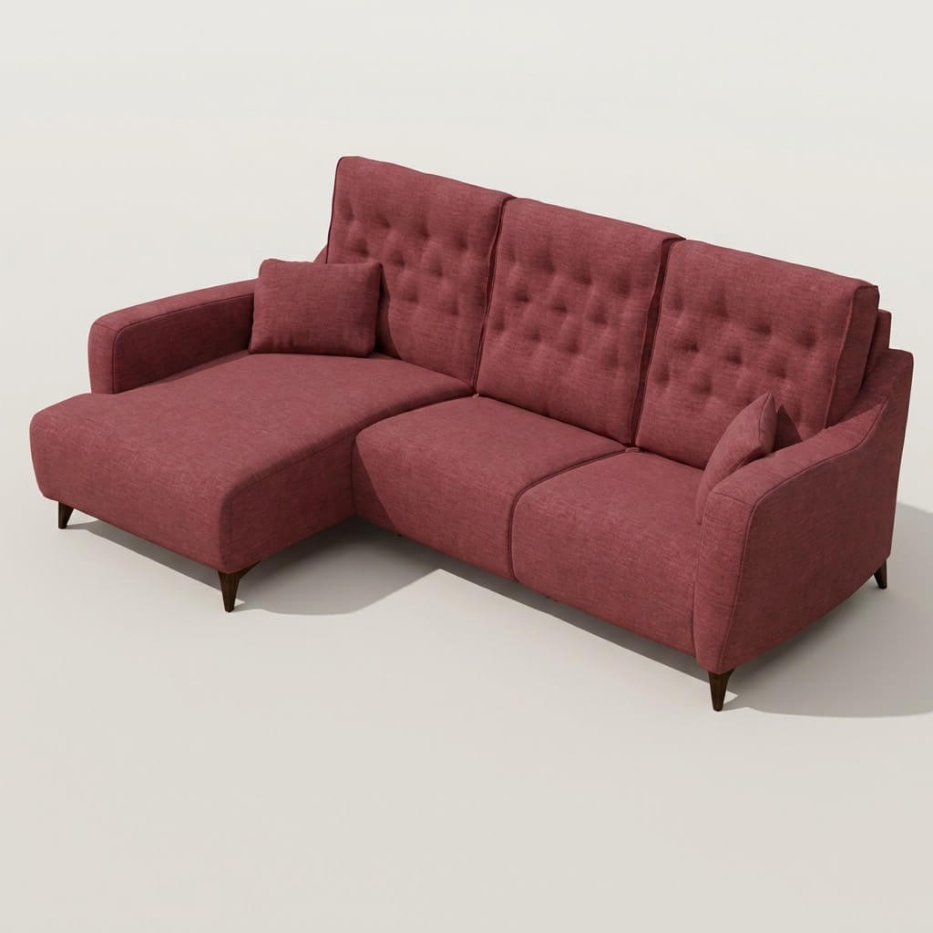 Avalon Chaise Sofa Pink LHF