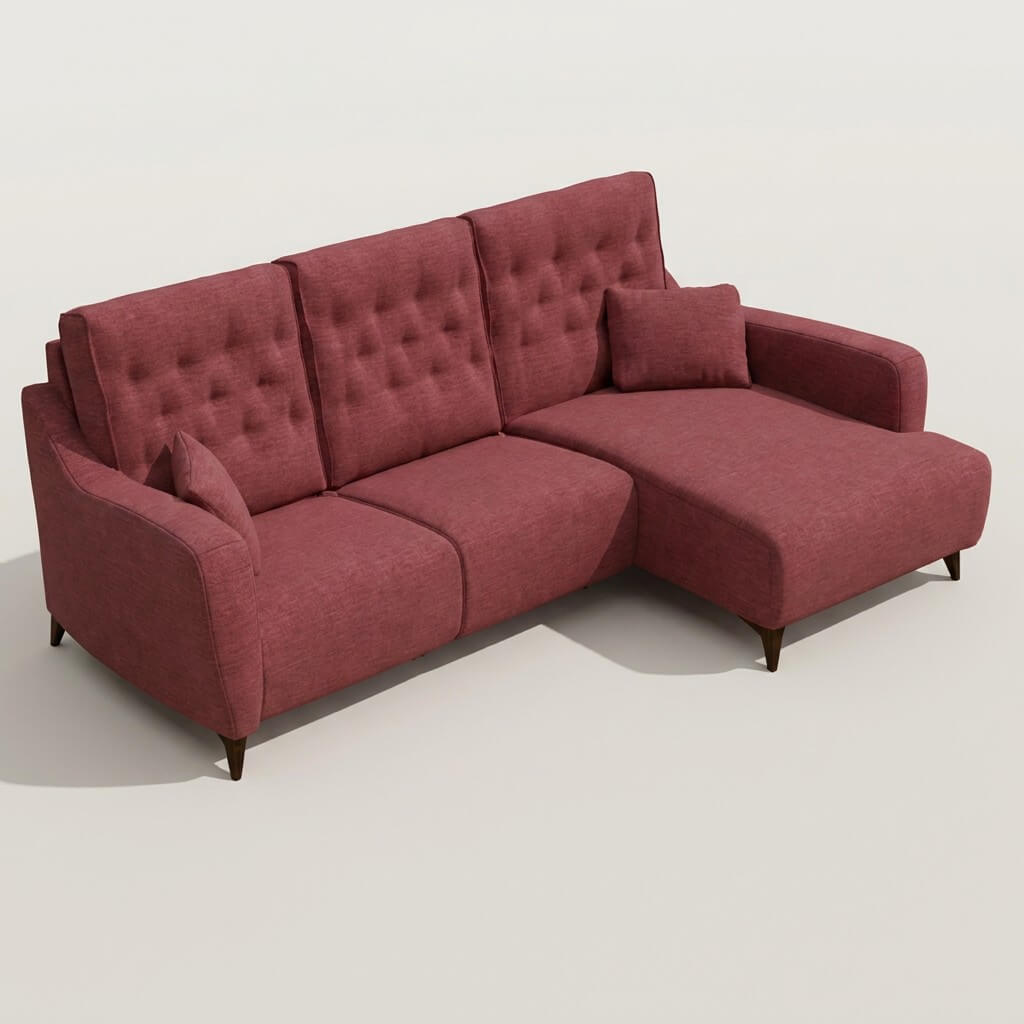 Avalon Chaise Sofa Pink