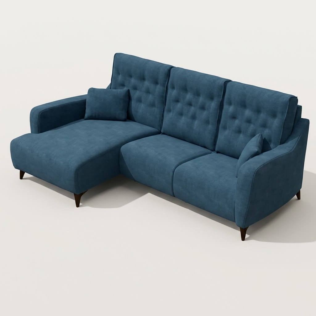 Avalon Chaise sofa Blue LHF