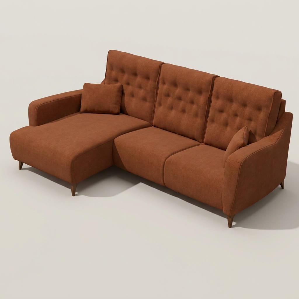 Avalon Chaise sofa Earthy Tones LHF