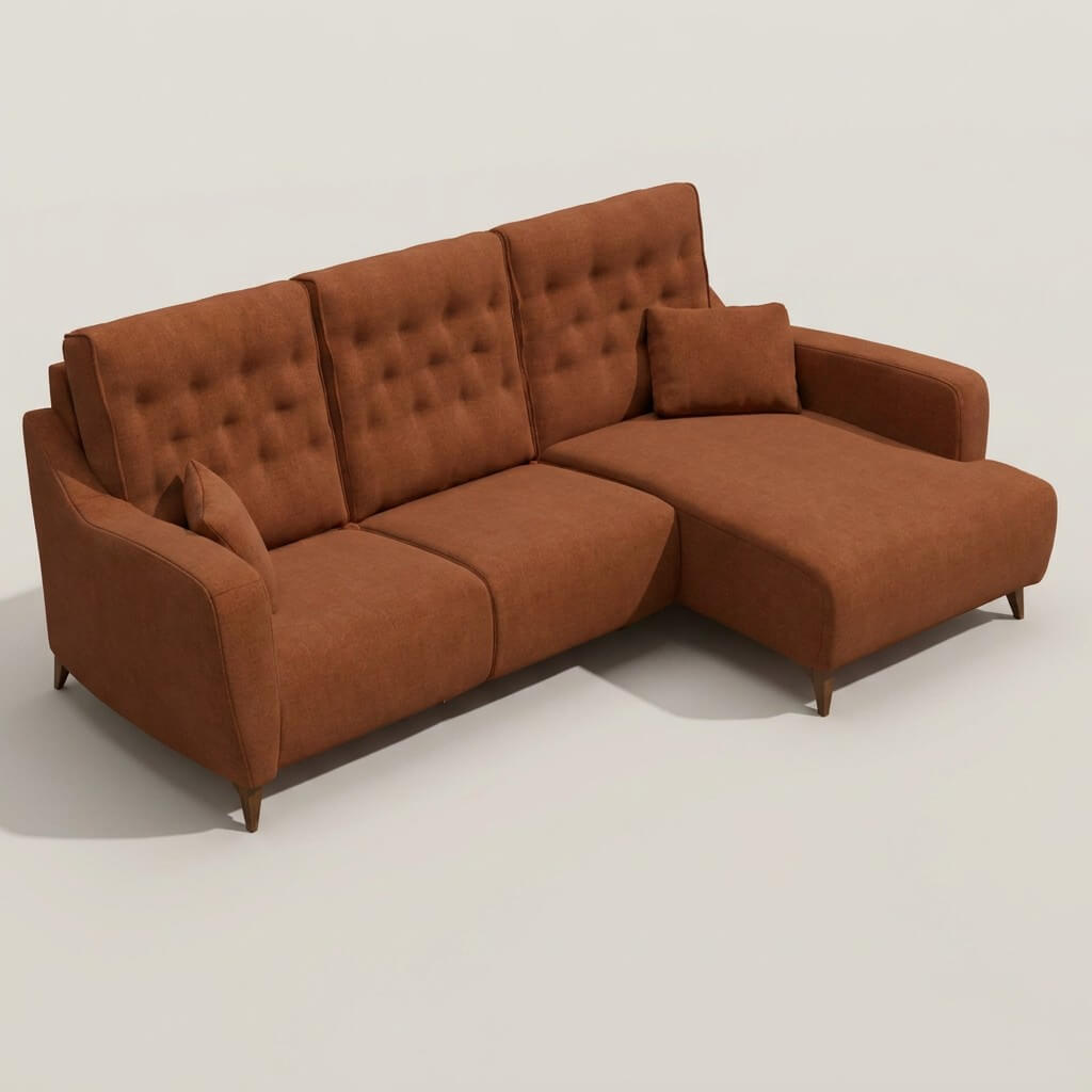 Avalon Chaise sofa Earthy Tones