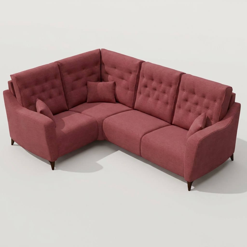 Avalon Corner Sofa Pink RHF