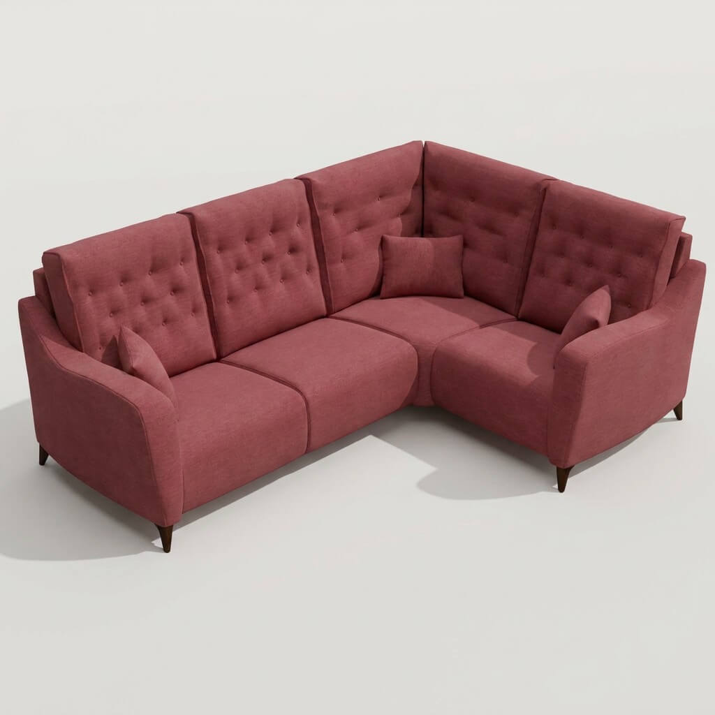 Avalon Corner Sofa Pink