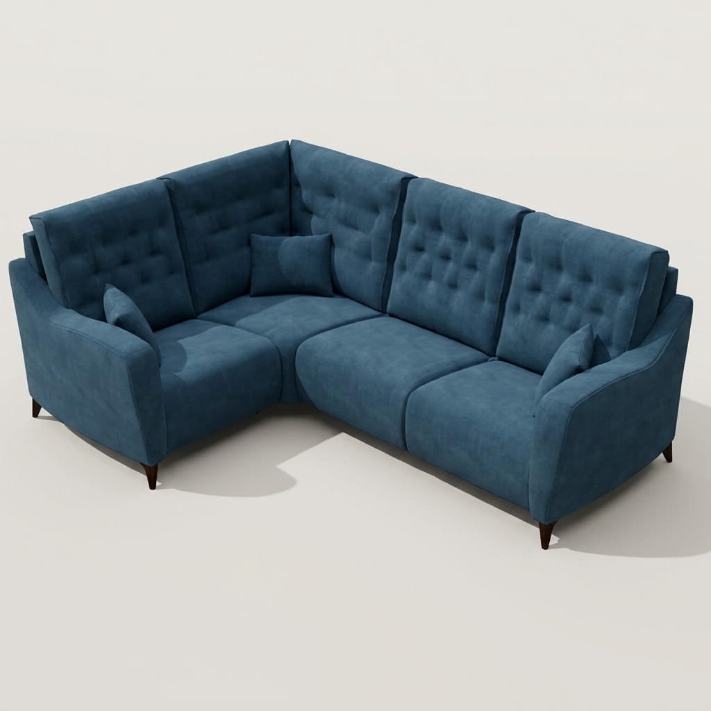 Avalon corner sofa Blue RHF