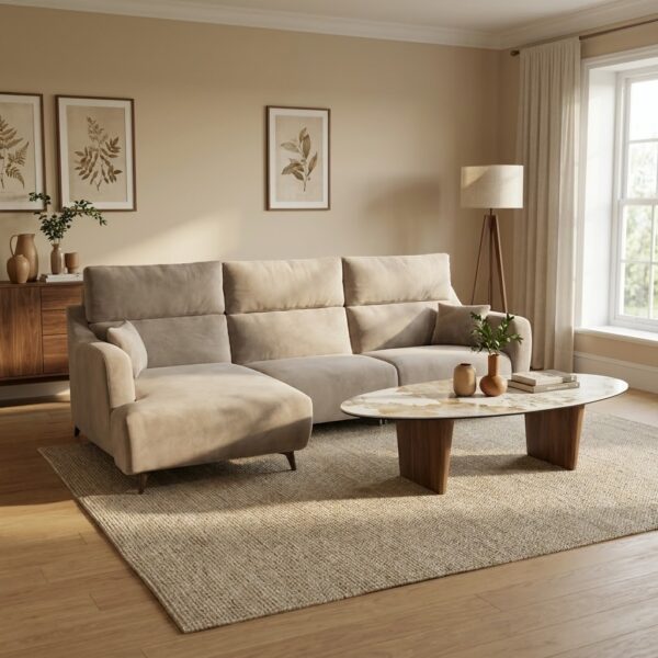 Axel Chaise sofa Beige