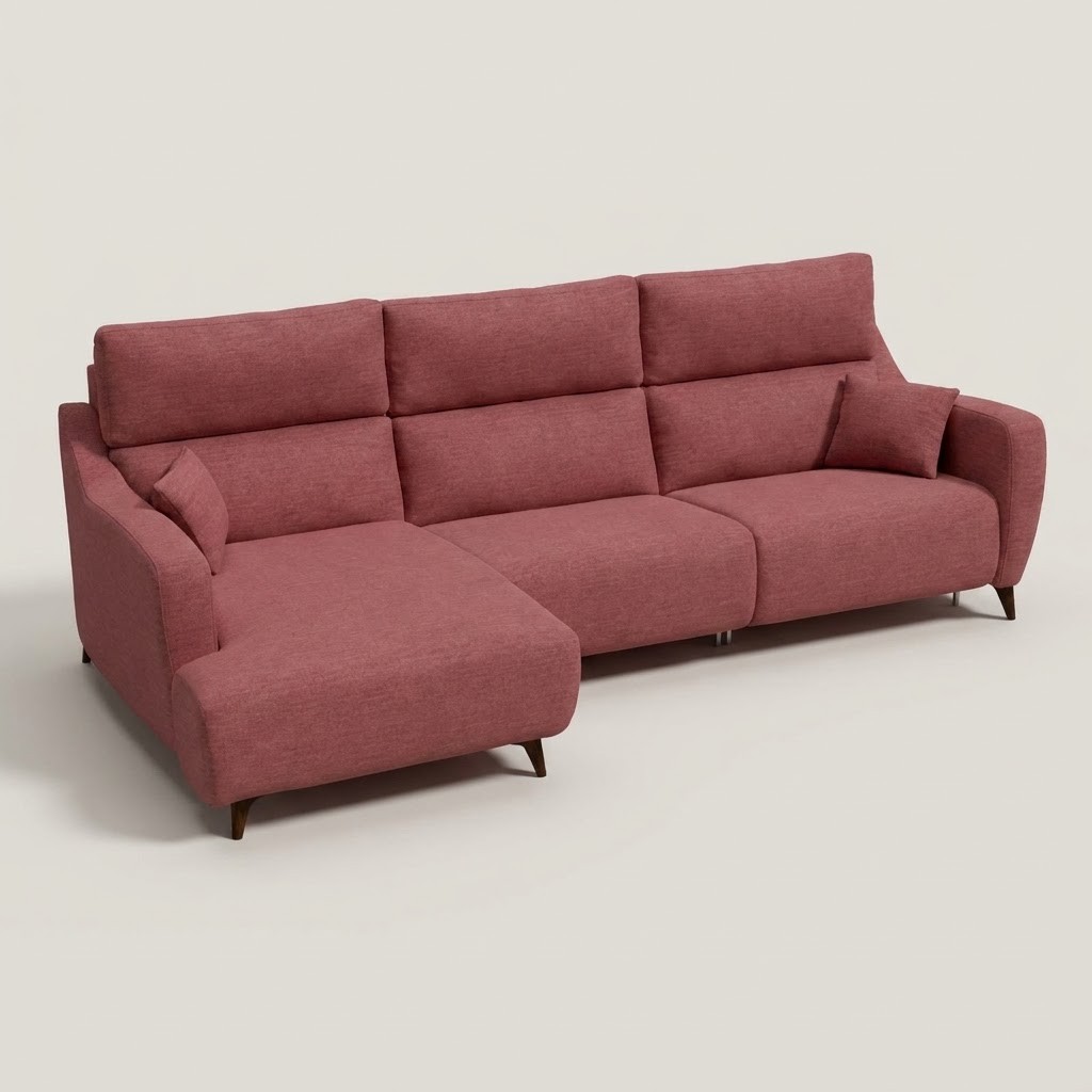 Axel Chaise Pink Left Hand Facing