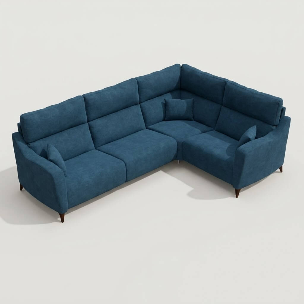 Axel Corner Sofa Blue