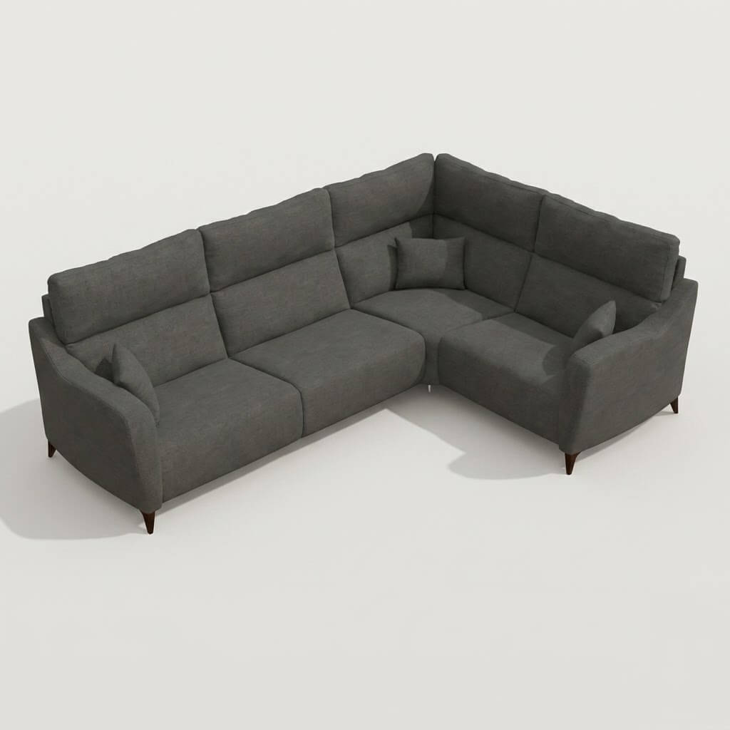 Axel Corner Sofa Dark Tones