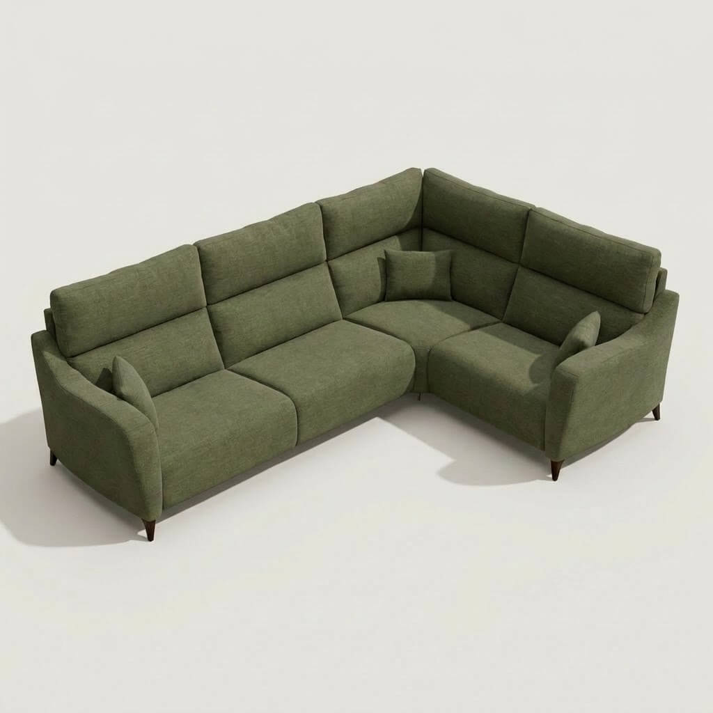 Axel Corner Sofa Green