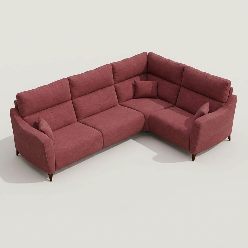 Axel Corner Sofa Pink