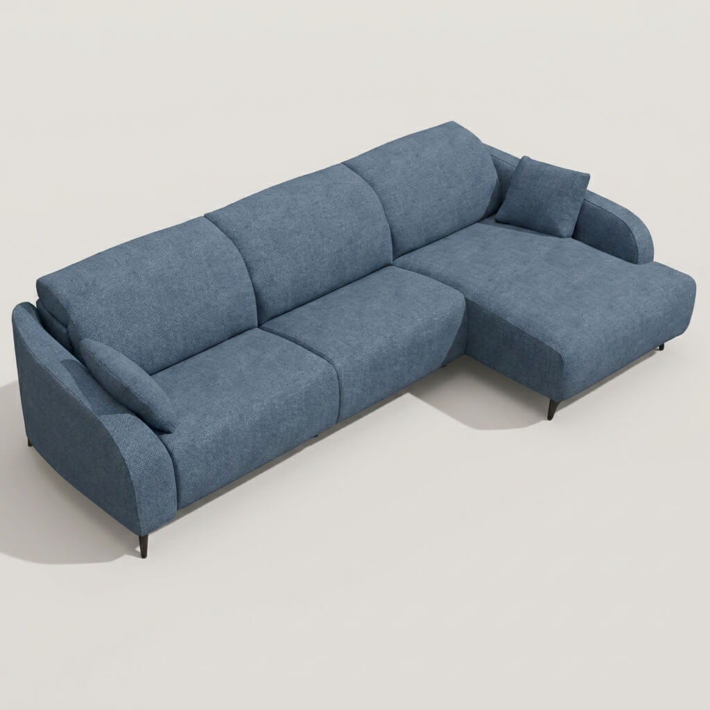 Babylon Chaise Sofa Blue