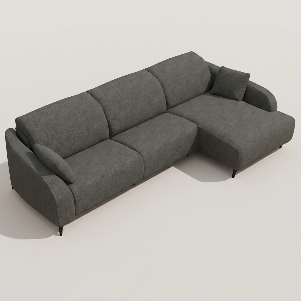 Babylon Chaise Sofa Dark Tones