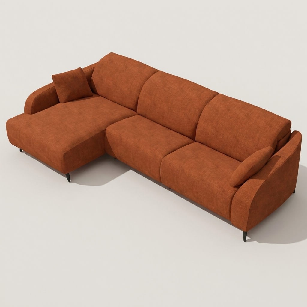 Babylon Chaise Sofa Earthy LHF