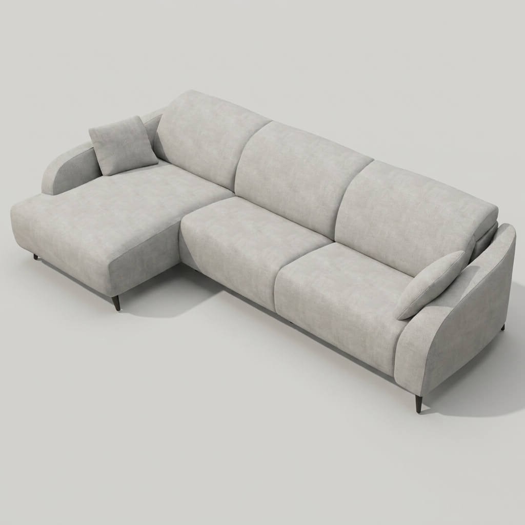 Babylon Chaise Sofa Neutral LHF