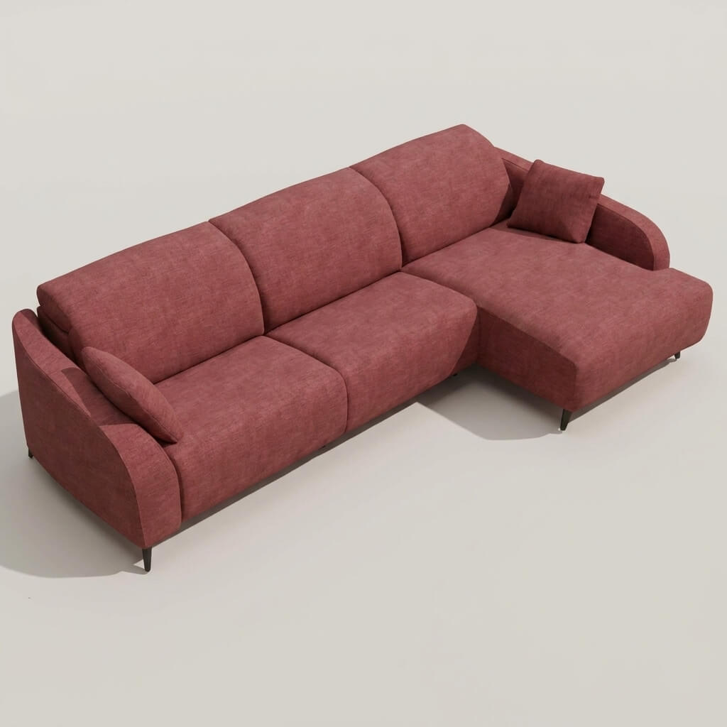 Babylon Chaise Sofa Pink
