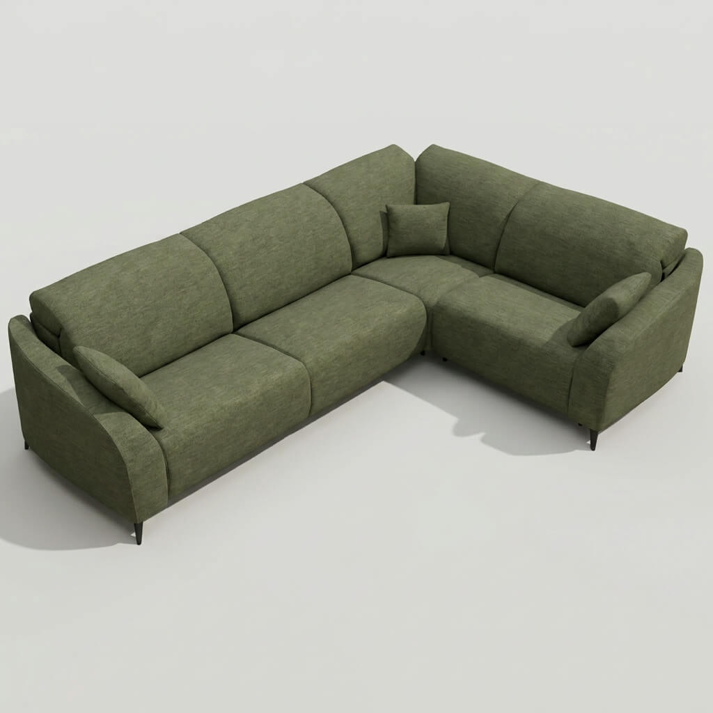 Babylon Corner Sofa Green