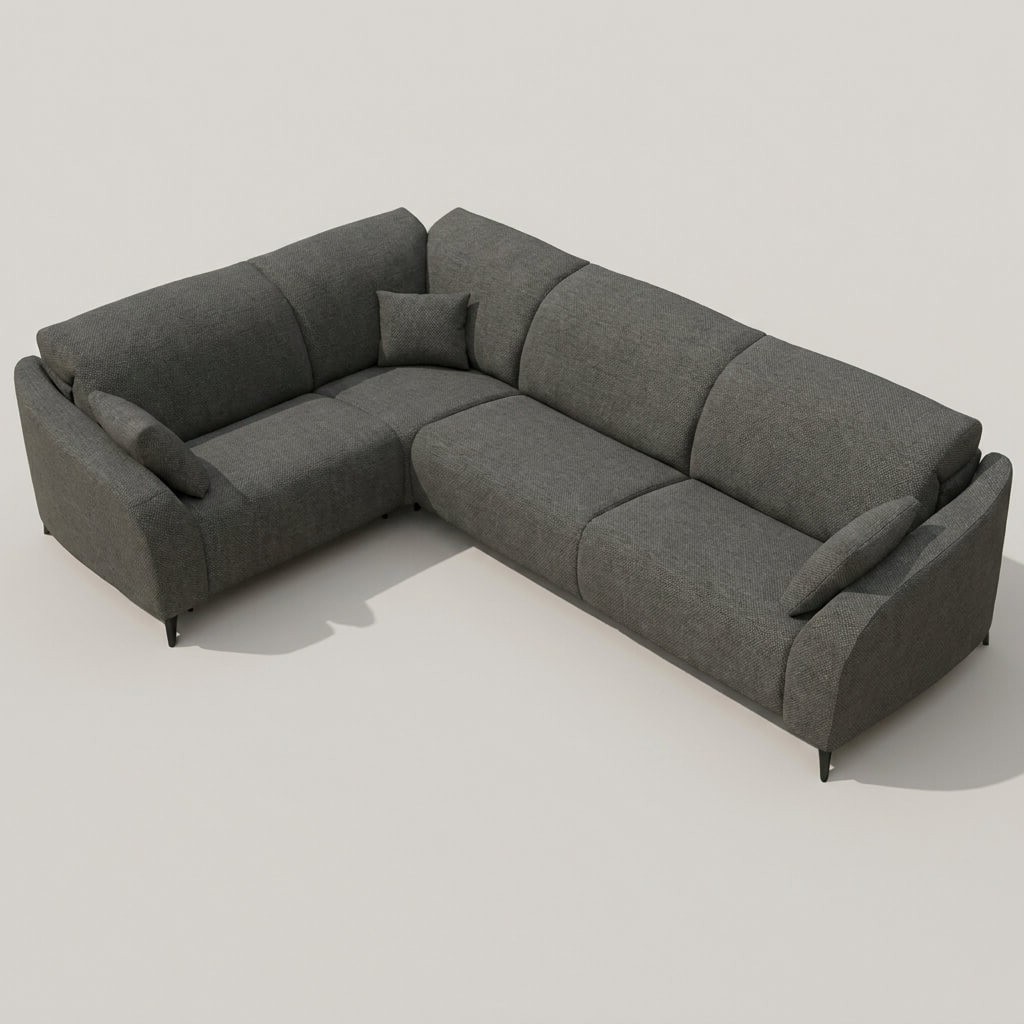 Babylon Corner Sofa Dark Tones RHF